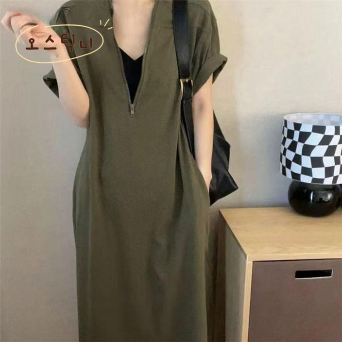 오스틱니 땡처리 특가상품 130kg까지 빅사이즈 여성 여름 집업 순색 빈티지 반팔 원피스 날씬해보이는 루즈핏 박스 프렌치 헵번 지퍼 심플 큰옷 여성의류 큰언니 롱원피스 이월상품 오스틱니 땡처리 특가상품 130kg까지 빅사이즈 여성 여름 집업 순색 빈티지 반팔 원피스 날씬해보이는 루즈핏 박스 프렌치 헵번 지퍼 심플 큰옷 여성의류 큰언니 롱원피스 이월상품