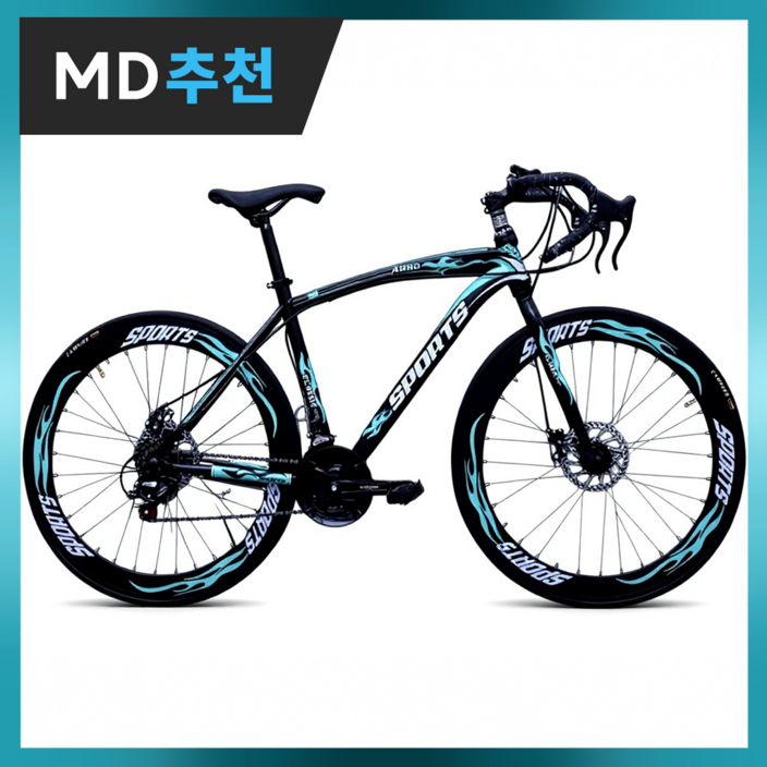 슈넬라인 디자인 로드자전거 초경량 가벼운 바이크 사이클 입문용 출퇴근 학생, 1개, 168cm, 블랙레드 일반휠