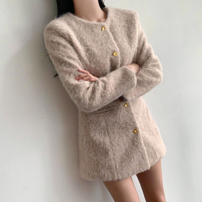 [마켓제이MARKETJ] 몽글퍼 자켓 트위드원피스(3col)