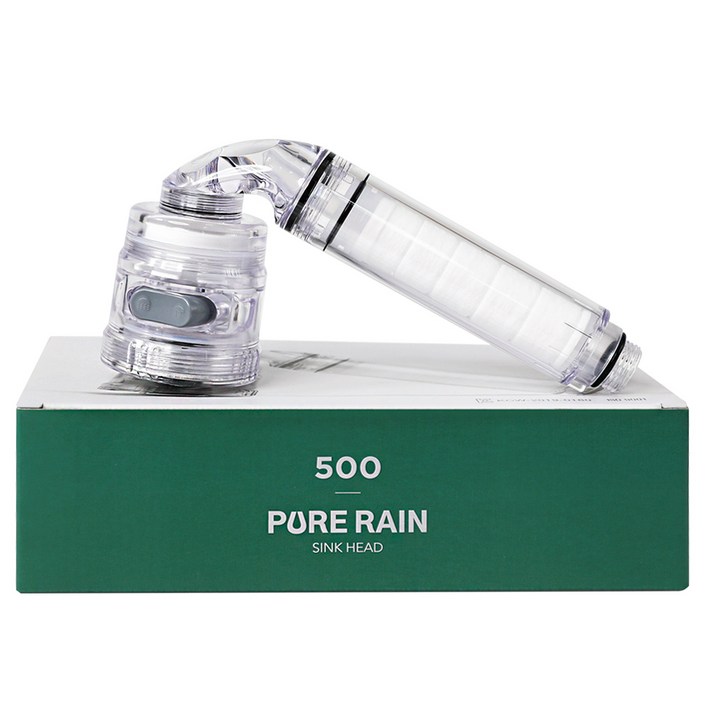 퓨어레인 주방용 자바라 싱크 헤드 필터 PR500