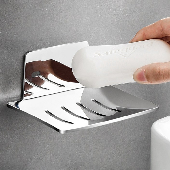 무식이네 호텔식 3M 강력접착 스텐 비누 받침대