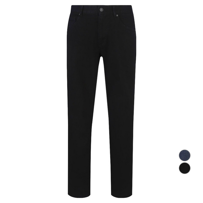 버커루 남성용 기모 슬림 스트레이트 데님 팬츠 B244Z0140P