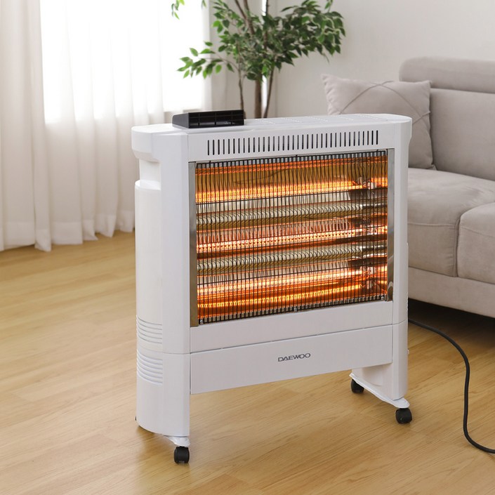 대우 업소용 3단 카본 전기 온풍히터