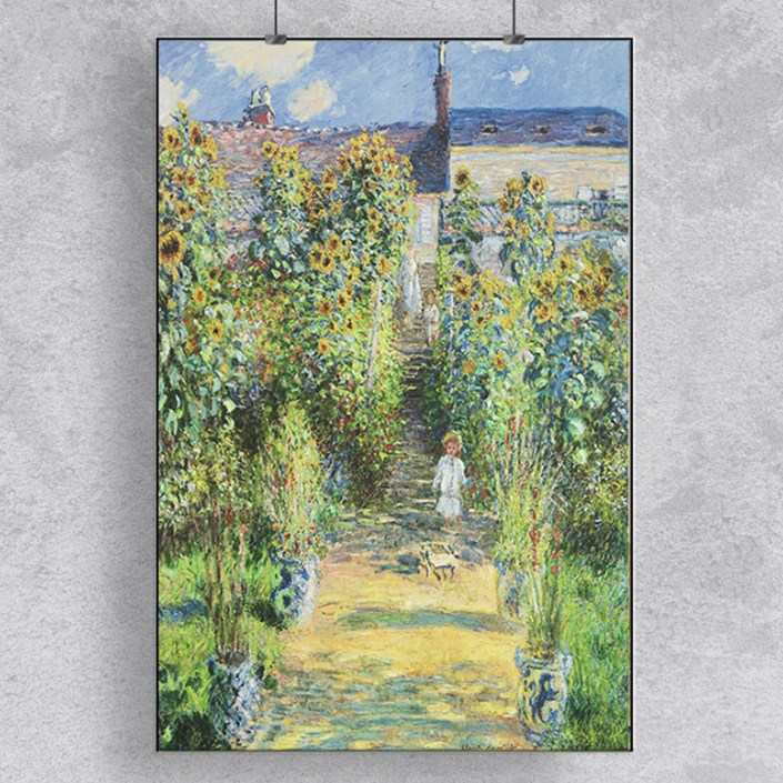 명화 인테리어 액자 모네 예술가의 정원 kisn096