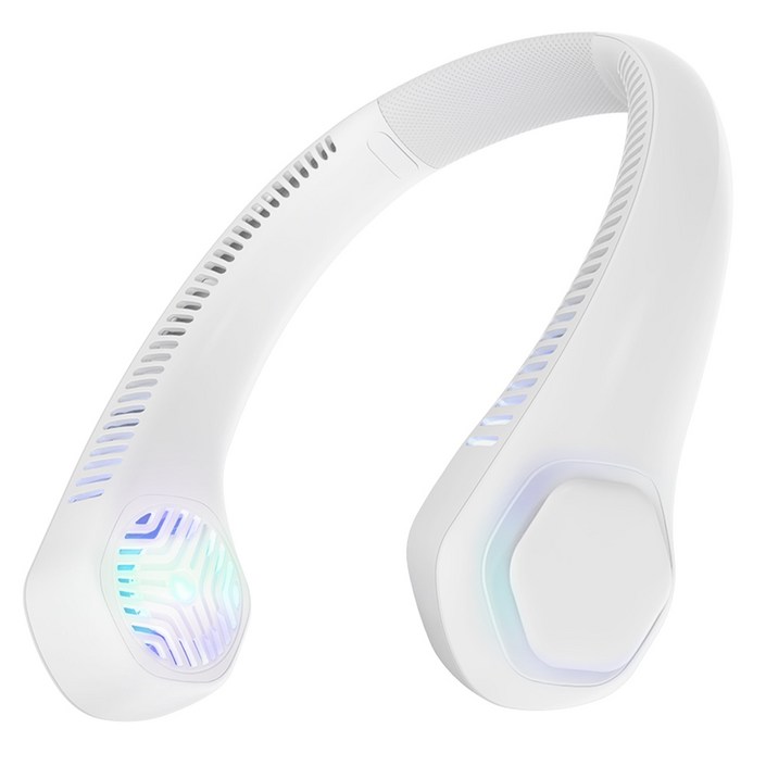 구스페리 아이스팩 휴대용 넥밴드 선풍기 대용량 배터리, TypeC 3.0, 화이트