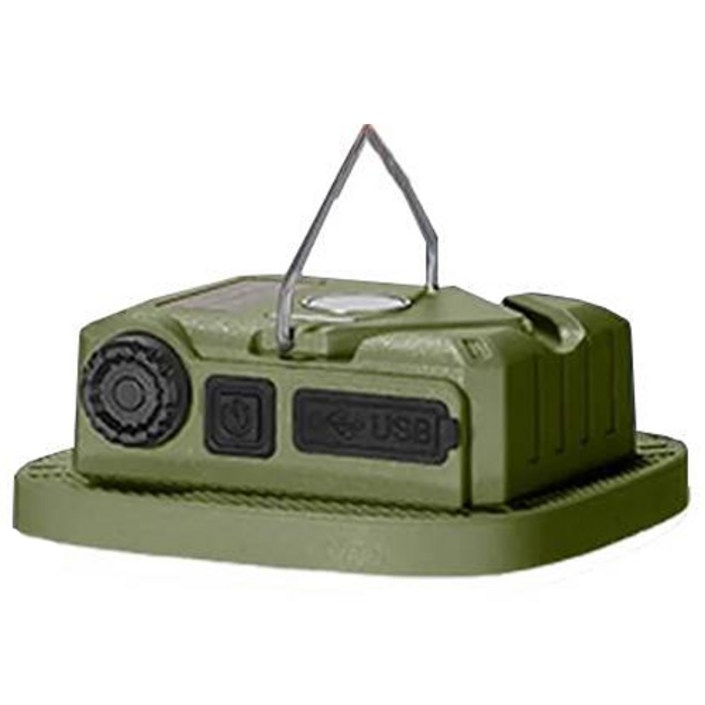 디제이디 LED 멀티 캠핑랜턴, 그린  카키, 1개