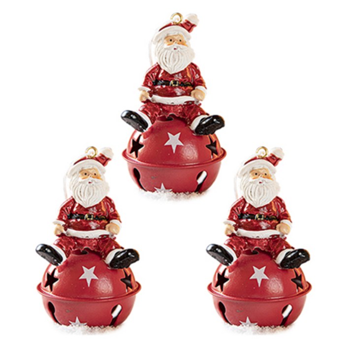 홈플로우 인형이 앉아있는 크리스마스 트리 장식 40g