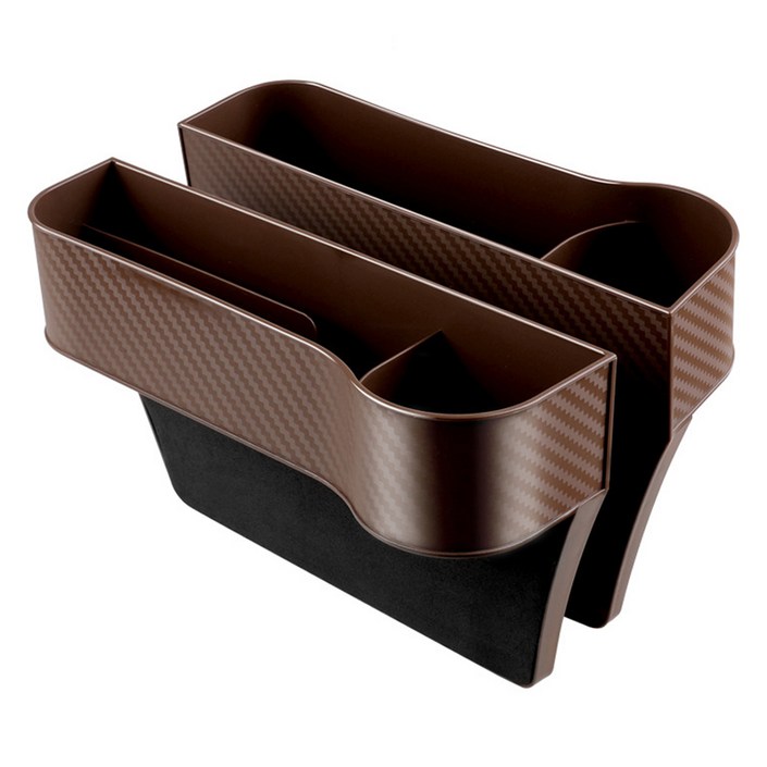 코히모 차량용 틈새 사이드 포켓 운전석 + 조수석 수납함 4W436,, 1세트, 브라운