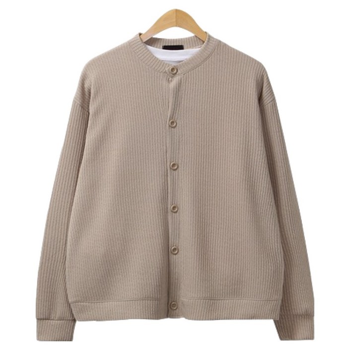 레이먼 남성용 제르파 와이드 핏 라운드넥 가디건