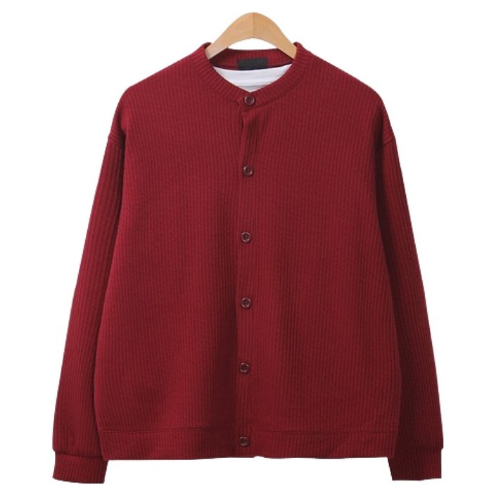 레이먼 남성용 제르파 와이드 핏 라운드넥 가디건