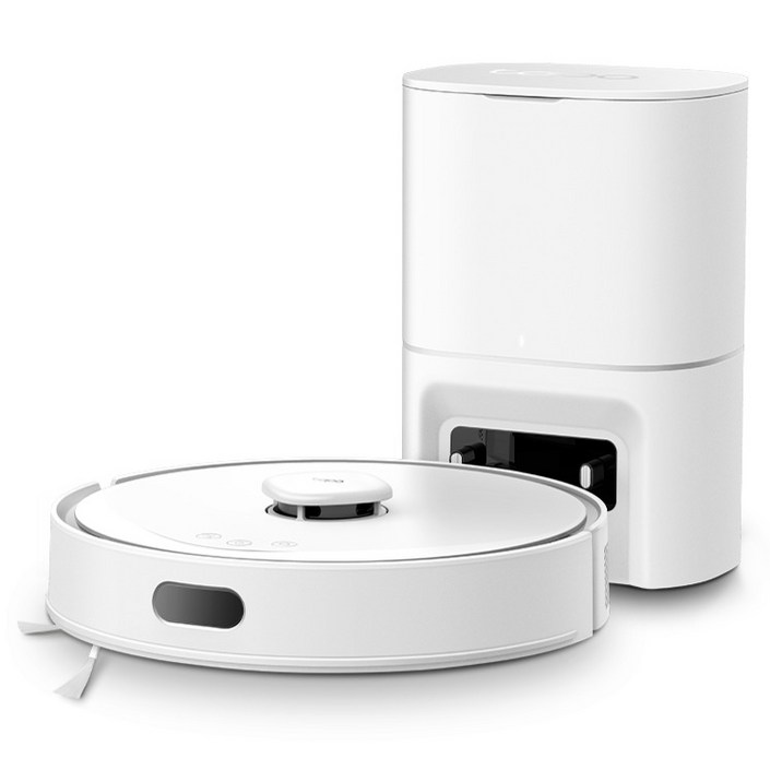 티피링크 5300 Pa 초강력 흡입력 물걸레 로봇 청소기  스마트 자동 비움 충전 스테이션 세트 Tapo RV30 Max Plus, Tapo RV30 Max Plus, 화이트