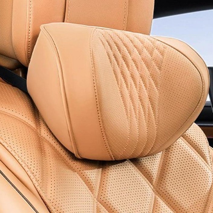 크로니클 토뷸라 프리미엄 차량용 목쿠션, 아키 브라운, 1개