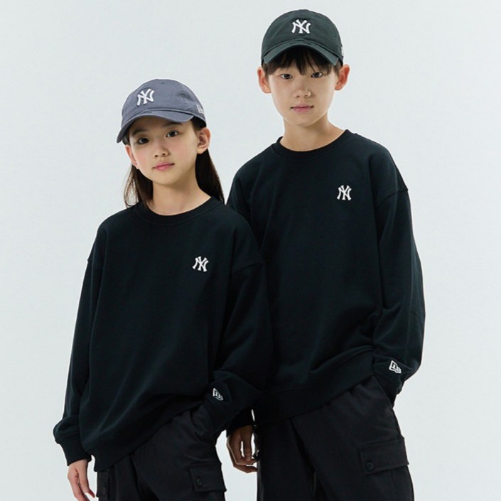 뉴에라 아동용 MLB 스몰 로고 맨투맨 LA 다저스