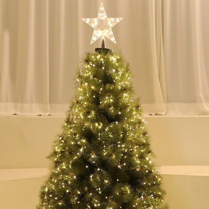 조아트 드레스 지네전구 15줄 600구 + 탑별, 녹색선웜(전구), 200cm, 1개