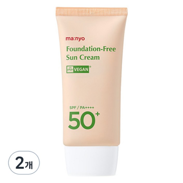 마녀공장 파데 프리 선크림 SPF50 PA, 50ml, 50g, 2개
