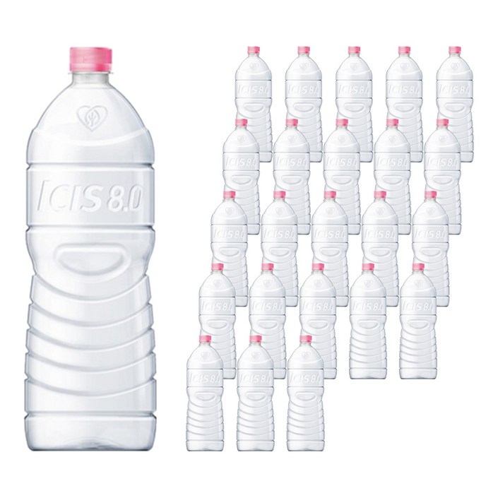 아이시스 8.0 ECO 생수 무라벨, 2L, 24개