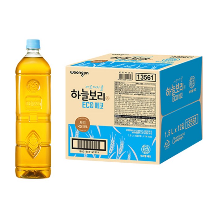 하늘보리 에코 무라벨, 1.5L, 12개
