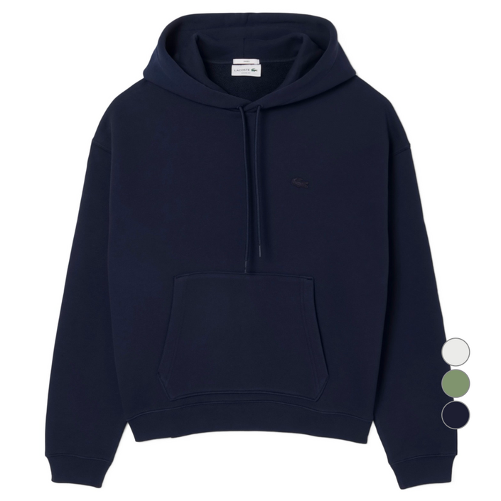 라코스테 남성용 크록 시그니처 루즈핏 면 후드 풀오버 SH774155N