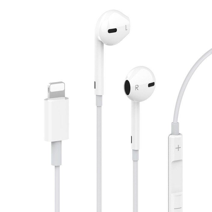 뉴클 이어핏 8핀 오픈형 유선 블루투스 이어폰, SSME-02, 화이트