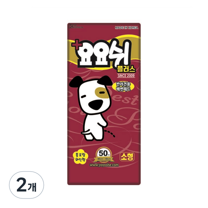 요요쉬 플러스 애견 배변패드 플로랄와인향