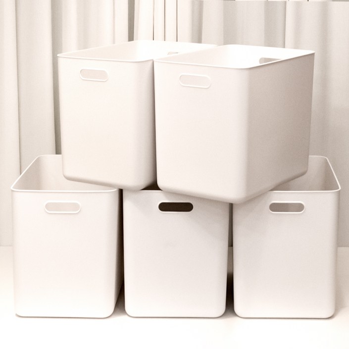 아임홈리빙 지니 팬트리 바스켓, 화이트, 5개