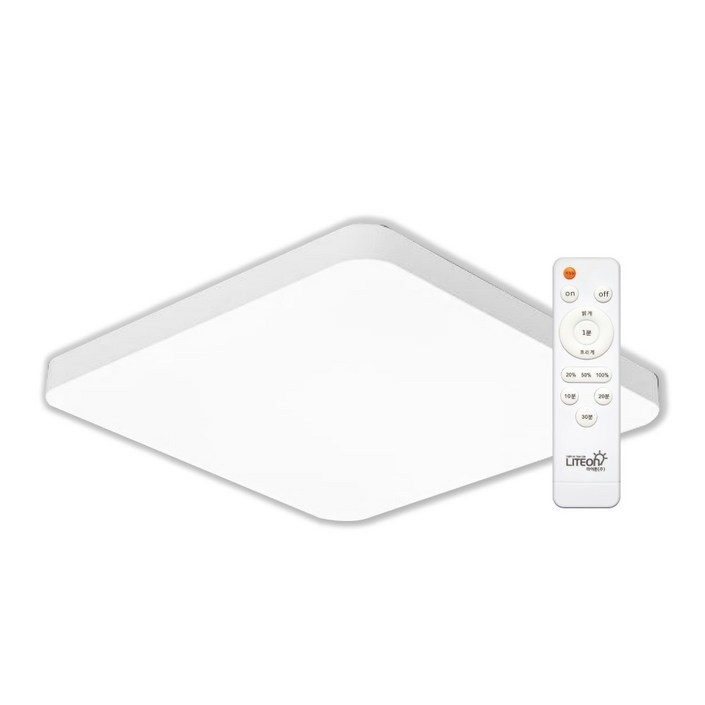 라이톤 LED 리모컨 사각방등 50W 디밍, 단일 색상