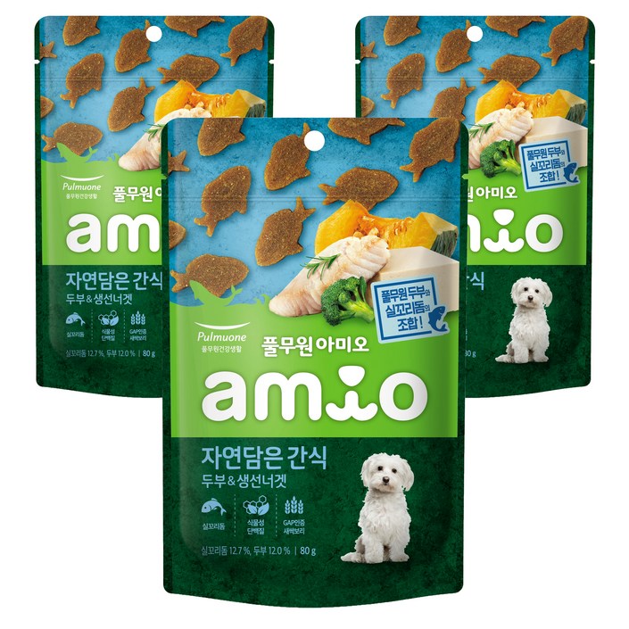 아미오 강아지 자연 담은 간식 80g