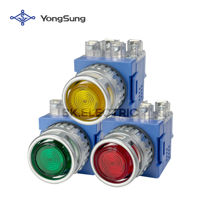 용성전기 조광형푸쉬버튼스위치 YSNPBL3AL22 30파이 AC220V LED