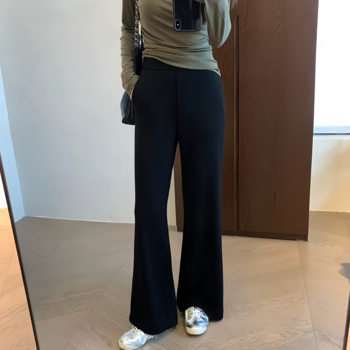 큐엔유 여성 날씬한 밴딩 부츠컷 팬츠 숏 중 롱 빅사이즈까지 매직스판 바지