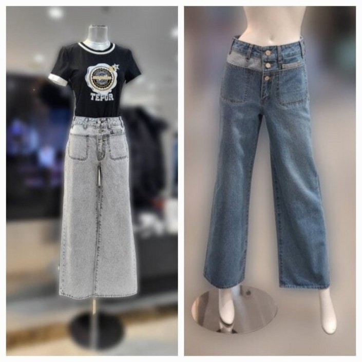 에고이스트 포켓 포인트 와이드 데님 팬츠 ER2DP861_ 1392601