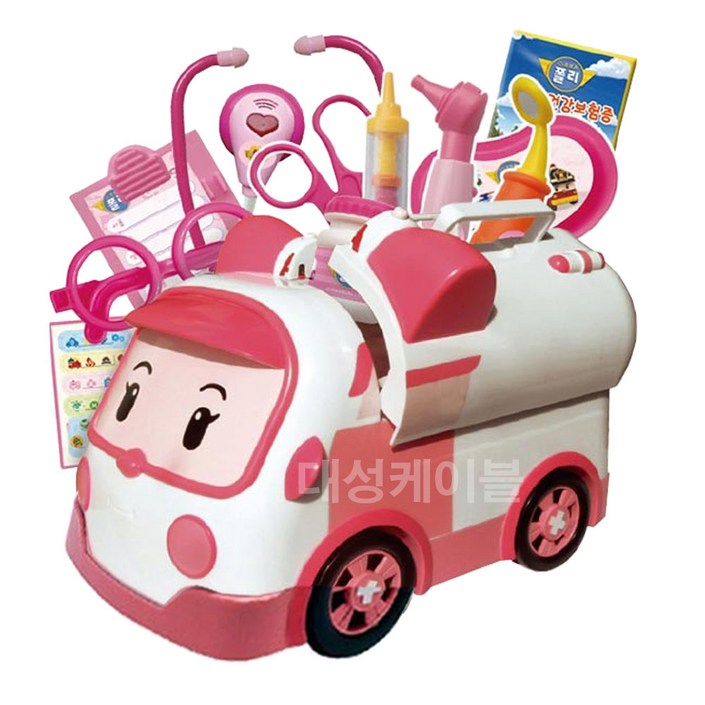 제우스 로보카 폴리 엠버 구급차 병원놀이, 단품, 1개