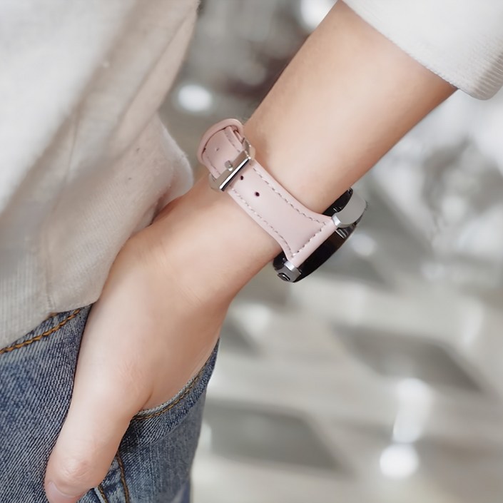 아이비온 갤럭시 워치 호환 가죽 슬림 버클 스트랩 밴드 40 44