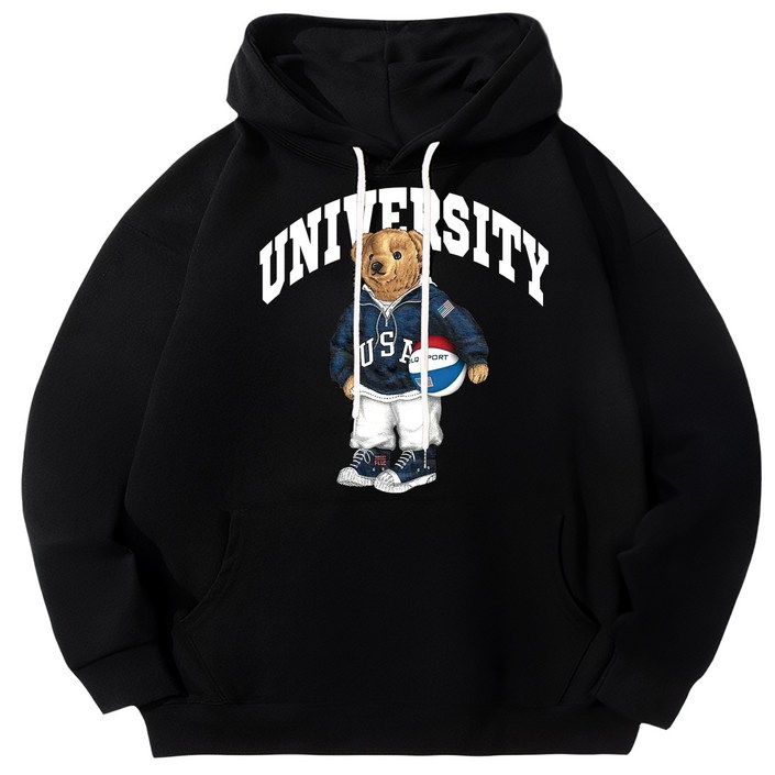 마고MAGO  USA 농구곰 후드티
