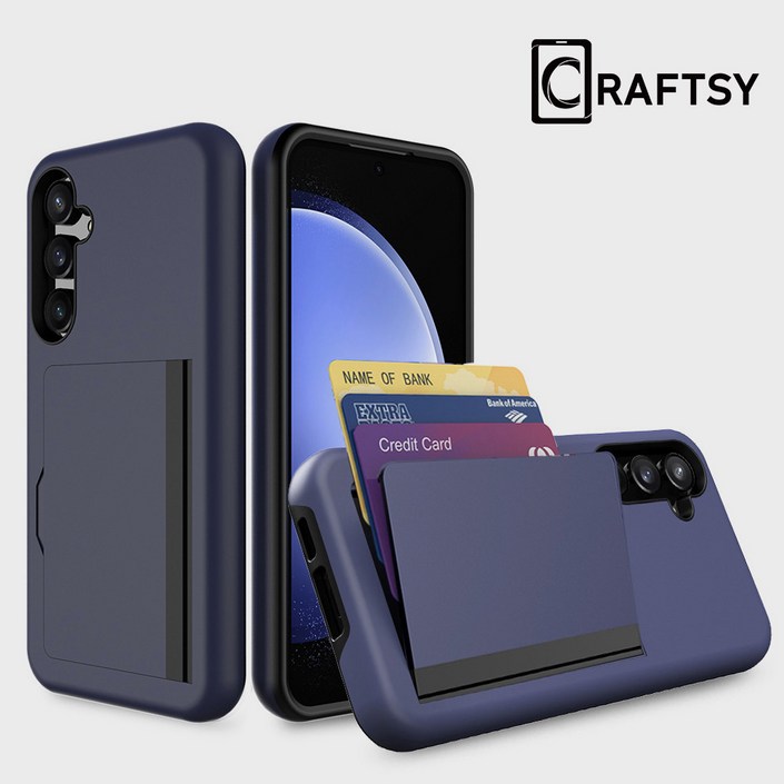 Craftsy 삼성 S21S22S23S24S25 시리즈 폰케이스 카드지갑 3장수납 케이스