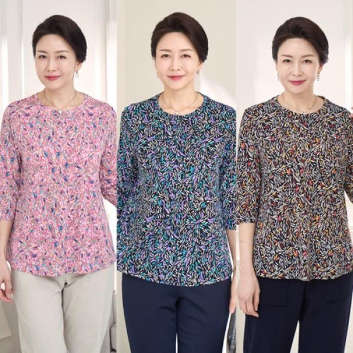 엄마옷 로즈맘 모르나염7부티셔츠중년여성의류 중년여성옷 5060 엄마티셔츠 엄마옷 로즈맘 모르나염7부티셔츠중년여성의류 중년여성옷 5060 엄마티셔츠