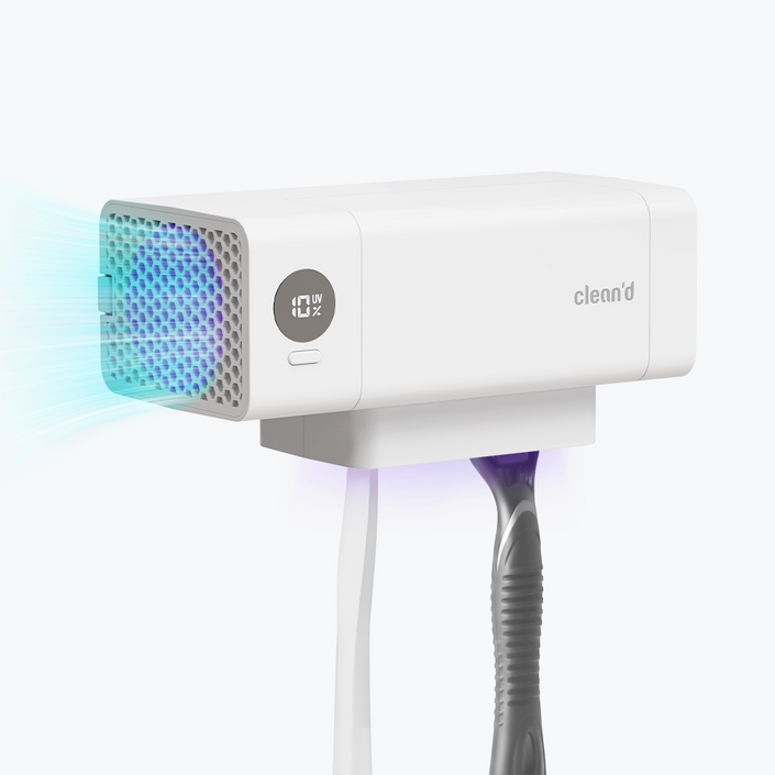 클린디 가정용 무선 2인용 칫솔살균기 트윈디 CL-406, 화이트