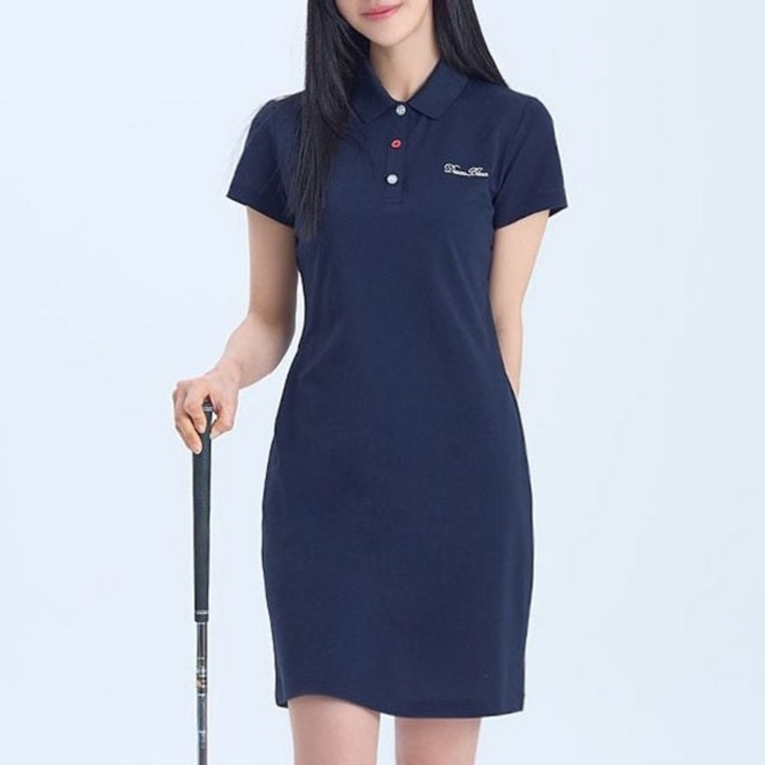 와이스토리 여성 여름 골프웨어 반팔 원피스