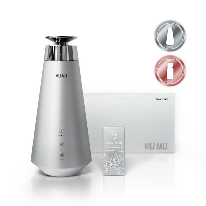 센트랩 무무 가정용 차량용 아로마 디퓨저 프리미엄 전자 무선 자동 오브제 고급 방향제 새차 집들이 선물, 1개, 10ml, 코럴브리즈