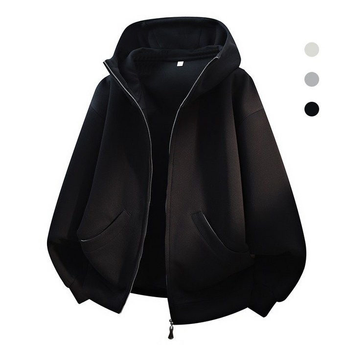 에쥬아 후드집업 맨투맨 캐주얼 커플룩 빅사이즈 간절기 자켓