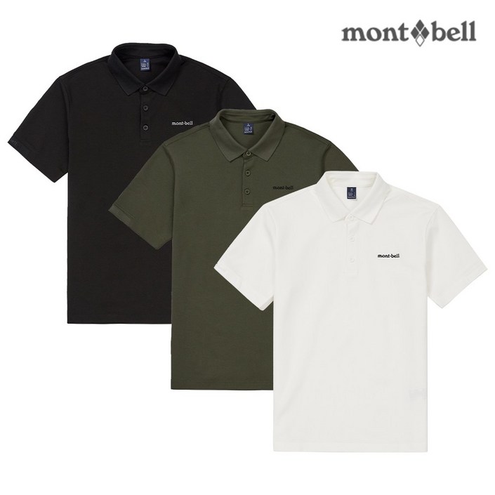 몽벨 남성 퍼포먼스L 카라 반팔 티셔츠MW3GBMOH23