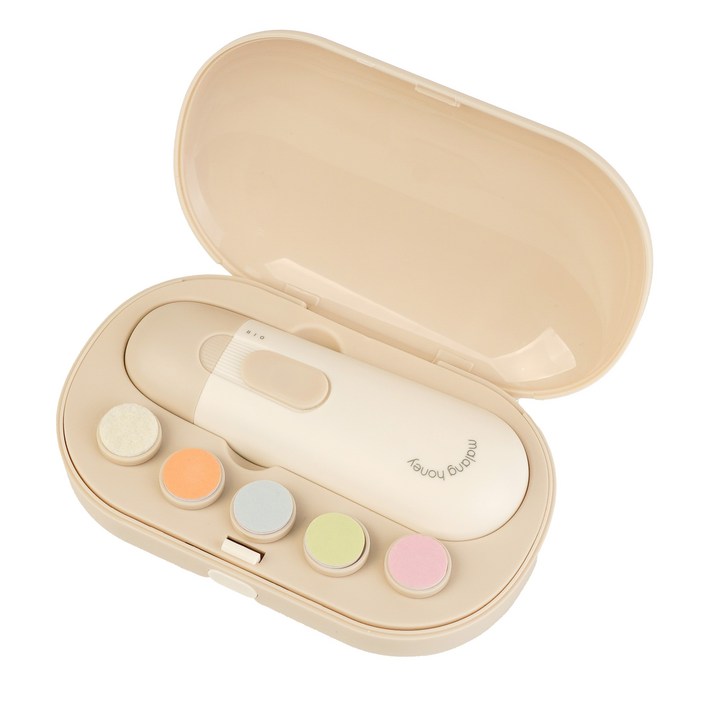 말랑하니 유아 네일트리머 손톱정리, 1개, 밀크베이지