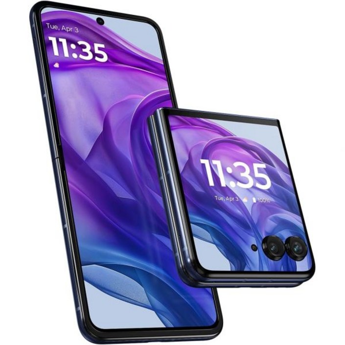 모토로라 레이저 플러스  2024 언락 미국용 12256 50MP 카메라 미드나이트 블루 리퍼비시