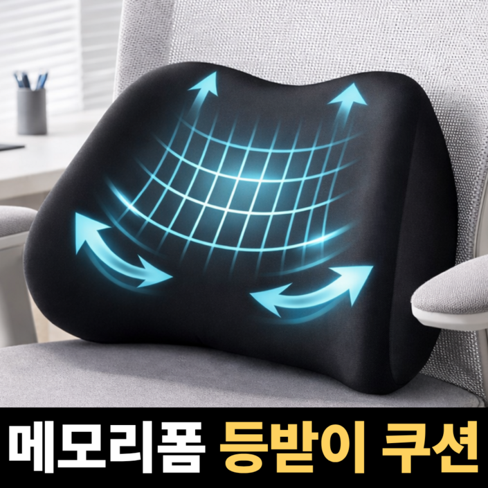 라인오브 메모리폼 허리 등받이 쿠션