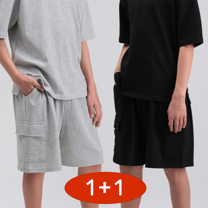[1+1] 국내 생산 마고 주니어 포켓 카고 버뮤다 팬츠 키 140 150 160 170