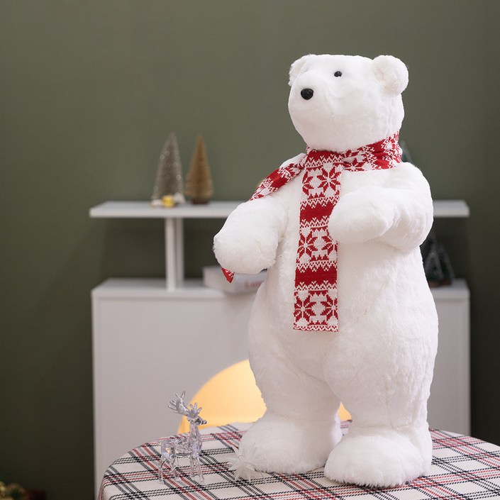 특별함가득 크리스마스 인형장식 10cm200cm 대형인형 트리장식소품, 1개, A05.부드러운북극곰