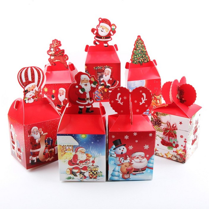크리스마스 선물상자 산타 트리 루돌프 반짝이 선물 포장 20종