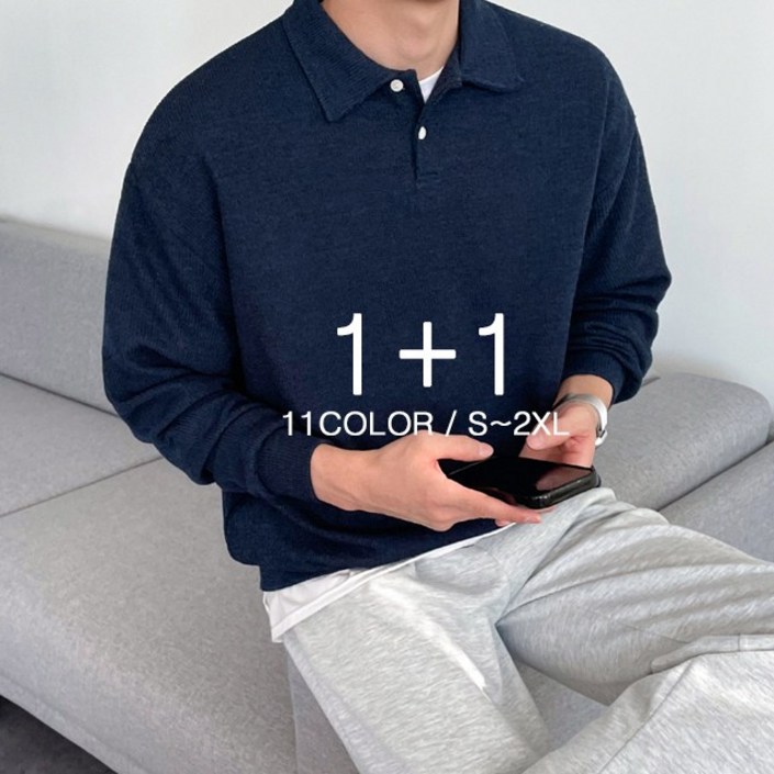 11 M2XL 2장 독보남 오버핏 골지 단추 하찌 카라 니트 긴팔 맨투맨 빅사이즈 티셔츠 5868 11 M2XL 2장 독보남 오버핏 골지 단추 하찌 카라 니트 긴팔 맨투맨 빅사이즈 티셔츠 5868