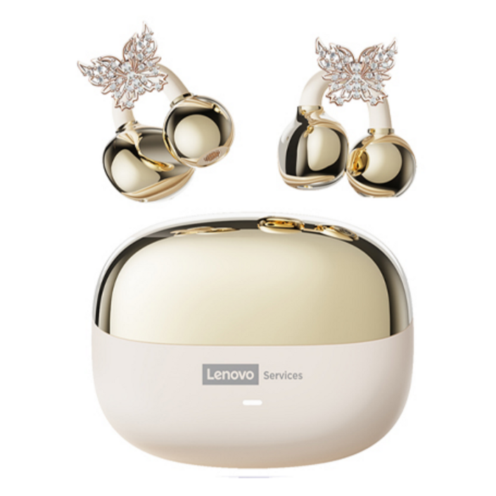 레노버 오픈 이어 클립 이어버드 무선 블루투스 이어폰 ENC 노이즈 캔슬링 이어폰 스포츠용 LE302