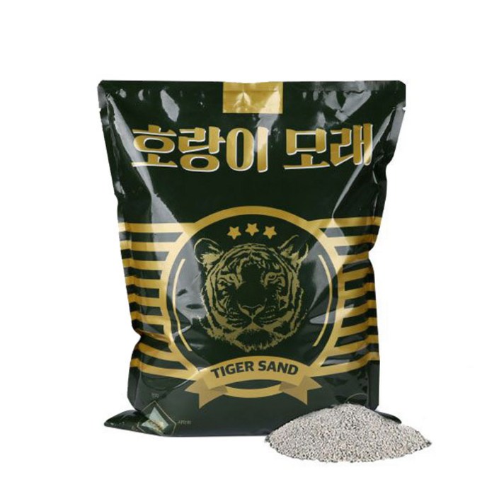 호랑이 호랑이모래 먼지없는 고양이모래 6kgx3개입총18kg 무향 고양이 모래벤토나이트