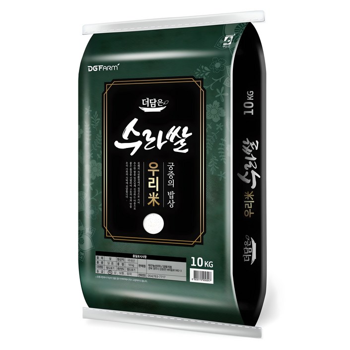 더담은 2024년산 햅쌀 우리미 수라쌀, 특등급, 10kg, 1개
